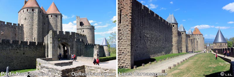 Carcassonne; Porte Narbonnaise & lices