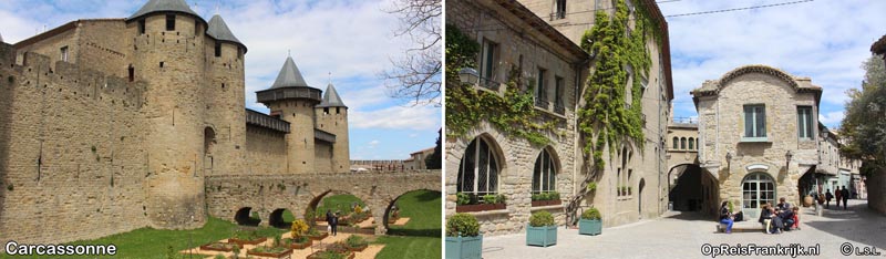 Carcassonne; chateau Comtal en straatje