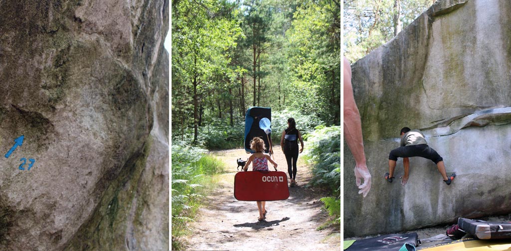 boulderen bossen van Fontainebleau