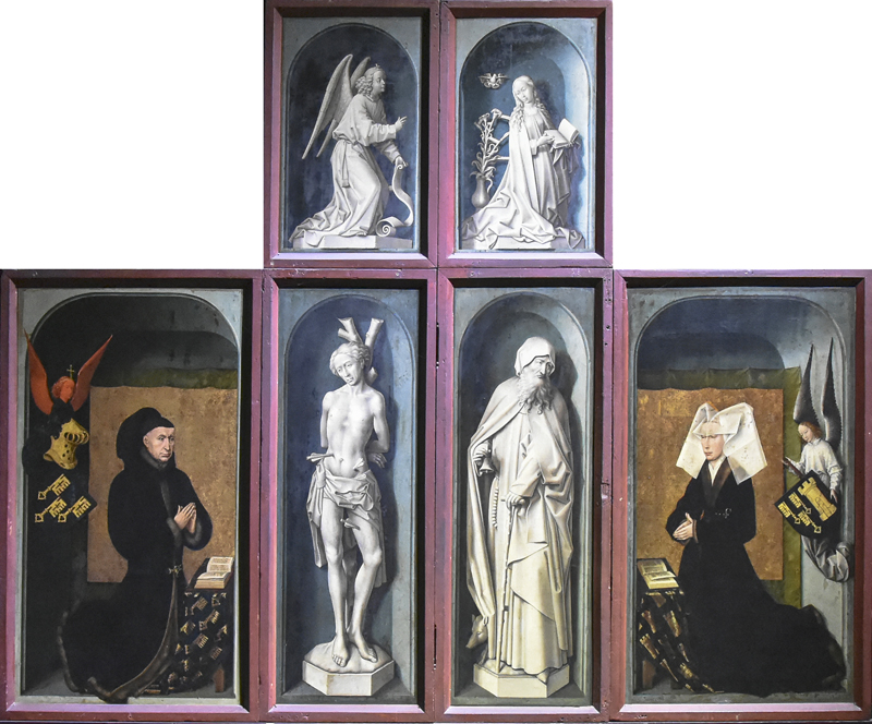 Rogier van der Weyden; Het Laatste Oordeel; gesloten luiken